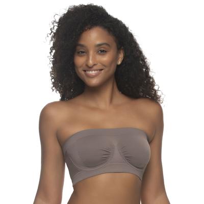 Plus Size Women's Body Smooth Seamless Underwire Bandeau Bra Bandeau Bra by Paramour by Felina in Sparrow (Size 2X)