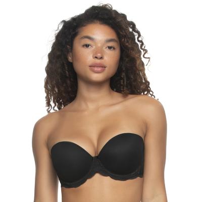 Plus Size Women's Peridot Push Up Strapless Bra by Paramour by Felina in Black (Size 40 D)