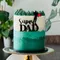 Nuova festa del papà buon compleanno Cake Topper oro acrilico stile semplice Super Dad Family Party