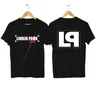 T-shirt Casual da uomo Linkin Hybrid Theory Red Flag Park 2024 T-shirt grafiche Streetwear
