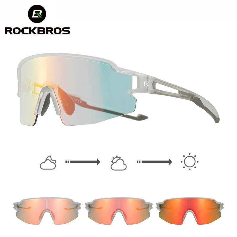ROCKBROS lunettes de cyclisme photochromiques hommes femmes Sports de plein air randonnée lunettes de soleil lunettes photochromiques vtt lunettes de vélo de route
