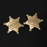 Sheriff Abzeichen Brosche sechs zackige Stern Polizei Weste Abzeichen Pin für Frauen Männer