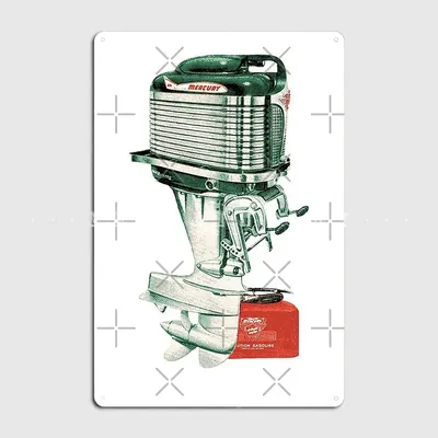 Quecksilber. Vintage Außenbordmotoren Usa Metall Zeichen Club Party Garage Club Personalisierte Plaques Zinn Zeichen Poster