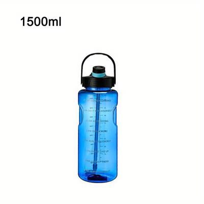 1pc, Large Clear Plastic Water Bottles - Motivatio...