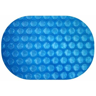 Solarplane Light Blue 200 µm Oval 525 x 320 cm Erwärmung Solarfolie Pool Image