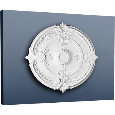 Zierrosette Stuck Orac Decor R73 luxxus Rosette Stuck Barock Dekor aus stoßfestem Polyurethan 70 cm Image
