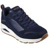 Sneaker SKECHERS "Uno Stacre", Herren, Gr. 39, blau (navy), Leder, Lederimitat, sportlich, Schuhe, mit Luftkammernsohle, Freizeitschuh, Halbschuh, Schnürschuh