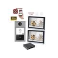 Kit Videocitofono Villa Hikvision 2 Monitor 7 Pollici App Telecamera 2mpx