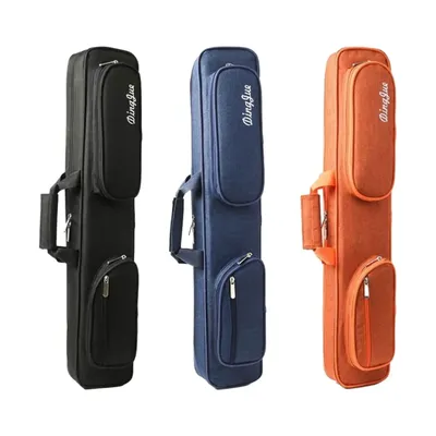 Portable Pool Cue Cases 1/2 Snooker Pool Cue Bag Portable Lightweight Soft Billiard Cue Stick Storage Pouch Billiard Accessories