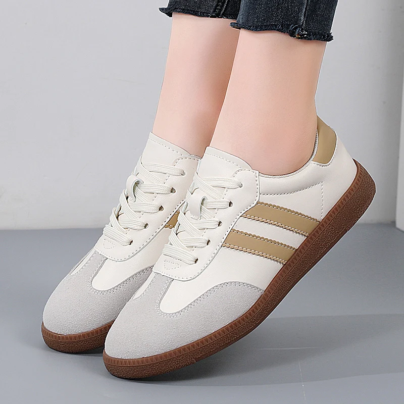 Frauen Schuhe Mode Lässig Wohnungen Vulkanisieren Schuhe Damen Outdoor Walking Turnschuhe Frauen Bequeme Klassische Schuhe Schwarz Weiß