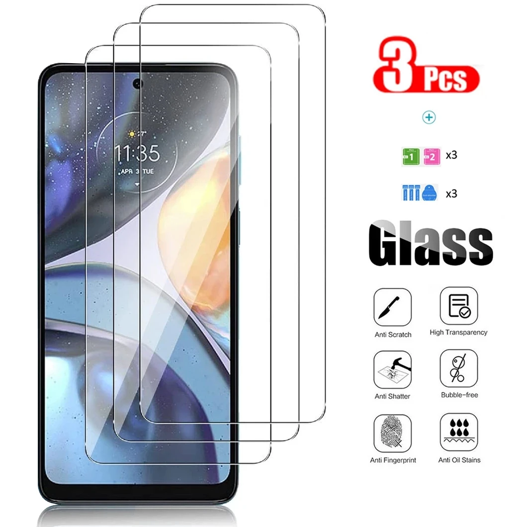 3 Stück Displayschutzfolie aus gehärtetem Glas für Motorola G Stylus 5G 2020 2021 2022 2023 Power Play Defy G9 Play Plus Schutzfolie Image