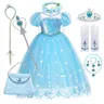 Forzen Girl Dress Disney Forzen Elsa Dress Costume bambini Princess Cosplay Costume per Baby Kids