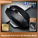 Souris sans fil Bluetooth Rechargeable ou 2.4G PM6, Support muet pour bureau, PC, ordinateur portable, tablette, Gamer, pour ordinateur