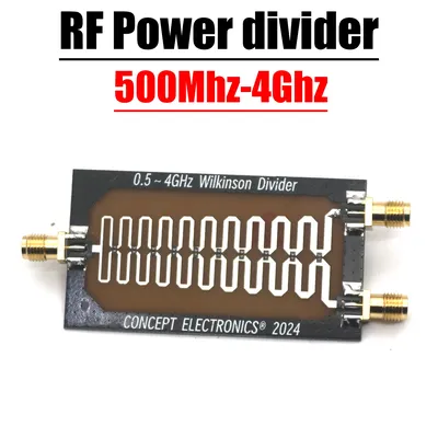 0.5- 4GHz Wilkinson RF Power Splitter RF Divider Combiner For RF Amplifier Power Synthesis ﻿868M 915M 1.2G 1.5G 2.4G