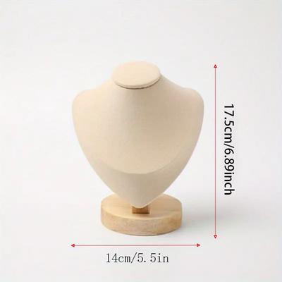 TEMU 1pc Stylish Necklace Holder - Elegant Jewelry Display Stand For Dresser And Window - Organizing And Showcasing Your Precious Pendants Jewelry Towers Image