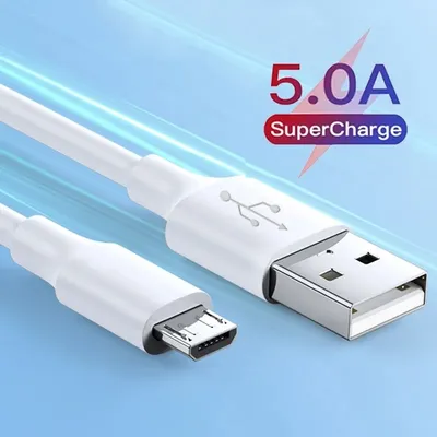 Lovebay 5A Micro USB Cable For Samsung Huawei Xiaomi 1M/2M Fast Charging Data Cable Wire Cord White