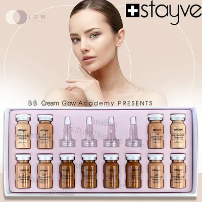 Stayve 8ml Korea BB Cream Glow Serum Starter Kit CC Foundation Cream Facial Essence Booster Repair