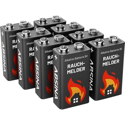 Absina - 401005-8 9 v Block-Batterie Alkali-Mangan 9 v 8 St. Image