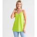 J. Crew Tops | J. Crew Vibrant Neon Lime Green Scoop Neck Tank Top W/ Adjustable Straps, Size 2 | Color: Green/Yellow | Size: S