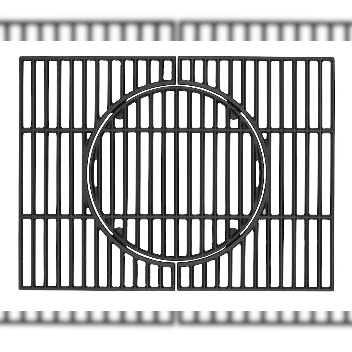 tepro Universal Guss-Grillrost-Set mit Rost-in-Rost-System für Holzkohle- oder Gasgril Image