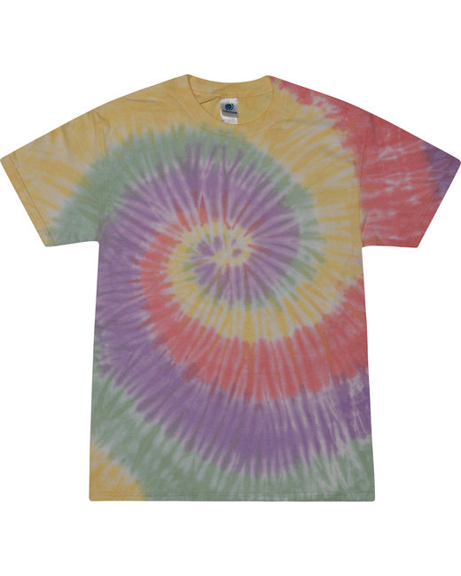 Tie-Dye CD100Y Youth Tie Dye Top in Zen Rainbow size Small | Cotton
