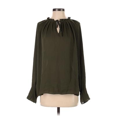 Worthington Long Sleeve Blouse: Green Tops - Women's Size P