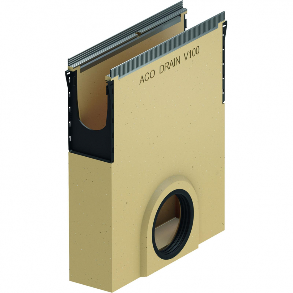 ACO Drain Multiline Seal in V100 Einlaufkasten mit Anschlussadapter, Edelstahl, 0-20,DN/OD 160 Image