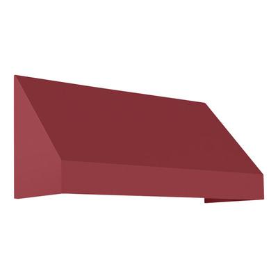 Awntech New Yorker 10' x 4' x 2' Burgundy Fixed Fabric Awning with Rigid Valance