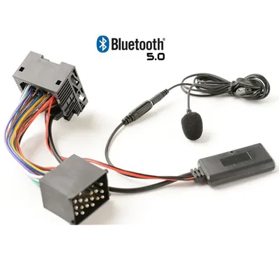 Bluetooth 5.0 Music Audio Adapter Microphone Cable for BMW E46 E46 320i 323i 325i CD 2002-2006 with