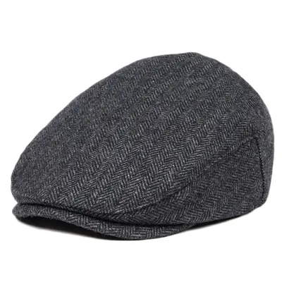 JANGOUL Small Size Kids Child Woollen Tweed Herringbone Flat Cap Boy Girl Newsboy Caps Infant