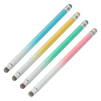 1/2/4Pcs Stylus Pens for Touch Screens Rubber & Fiber Dual Tips Capacitive Stylus Universal Tablet
