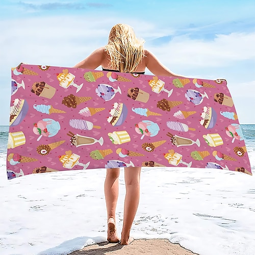 Sommer-Strandtuch, schnelltrocknend, tropisches, böhmisches Regenwald-Meeresschildkröten-Pflanzentuch, weiches und schnelltrocknendes Strandtuch, super saugfähig, weiche Mikrofaser, Sandpool, Bad, Image