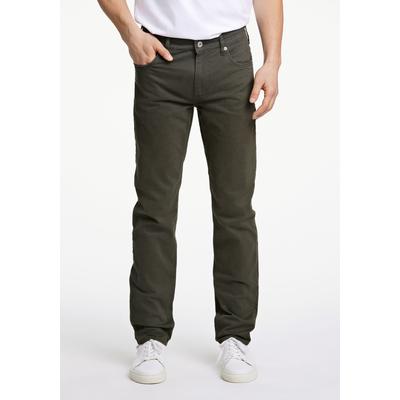 5-Pocket-Hose LINDBERGH "Lindbergh 5-Pocket Jeans", Herren, Gr. 36, Länge 34, grün (army), Oberstoff: 97% Baumwolle, 3% Elasthan, Hosen Image