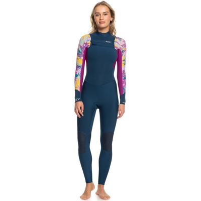 Neoprenanzug ROXY "4/3mm Swell Series" Gr. M/168-175cm & 54-63kg, bunt (anthracite hot tropics swim ax) Damen Sportanzüge