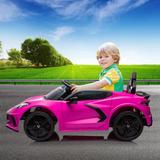 12V Kids Ride on Car Licensed Corvette Battery Powered Car Toddles Electric Sports Car Toy with Remote Control