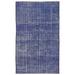 Blue 74" x 121" L Area Rug - Lofy Rectangle Vintage Rectangle 6'1" X 10'0" Area Rug 121.0 x 74.0 x 0.4 in Wool | 74" W X 121" L | Wayfair