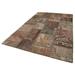 Brown 78" x 119" L Area Rug - Bungalow Rose Vipin Patchwork Machine Woven Rectangle 6'6" x 9'11" /Wool Area Rug in 119.0 x 78.0 x 0.4 in | Wayfair