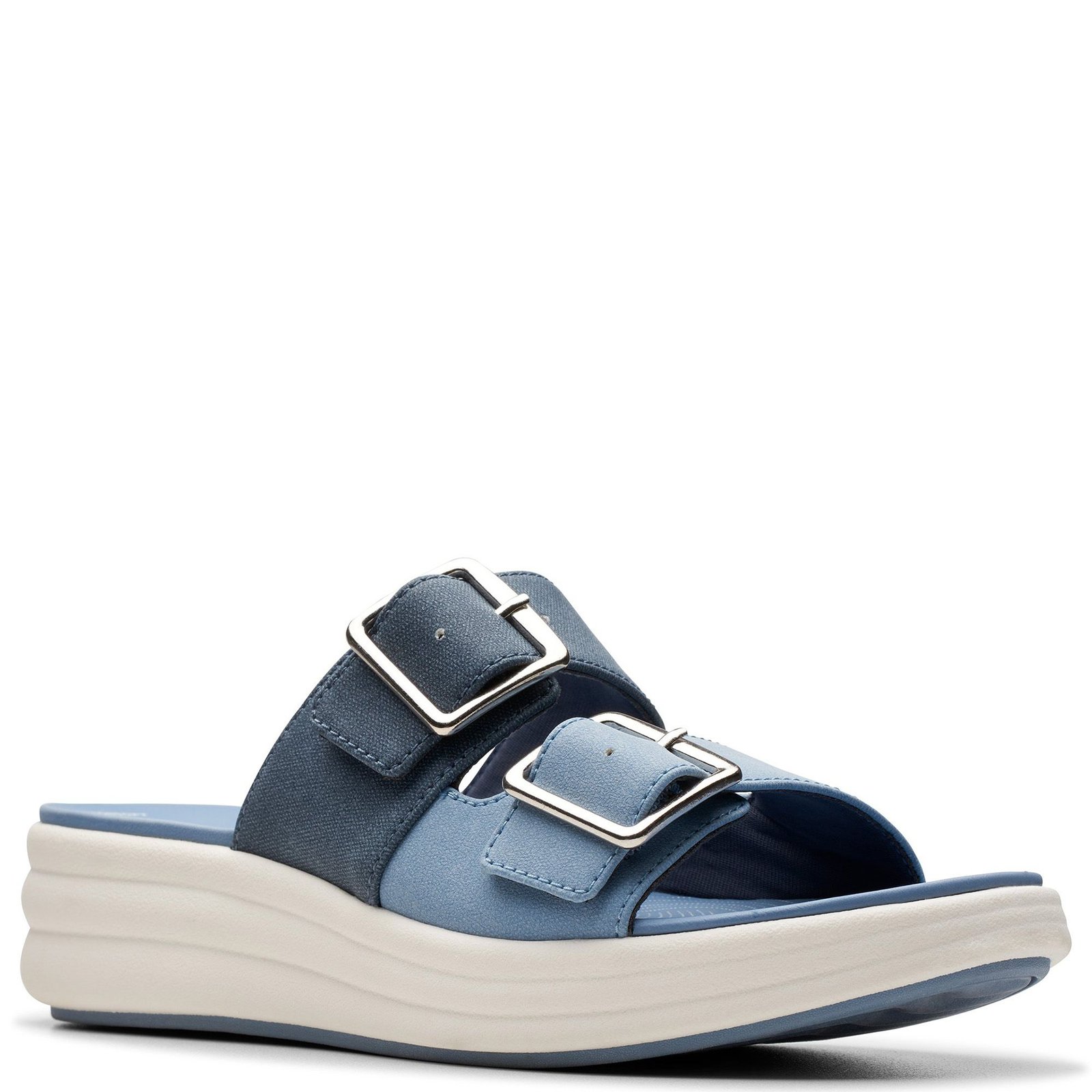 Clarks Drift Buckle - Womens 7 Blue Sandal Medium