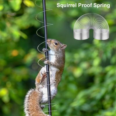 Squirrel-proof Spring Device For Outdoor Bird Feed...