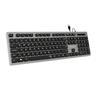 Verkabelte Ergo Keys Silent Flat Grey Subblim Verkabelte Tastatur