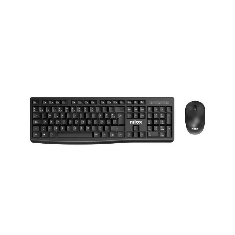 Nilox Spanische Tastatur Combo Wireless, Schwarz Image