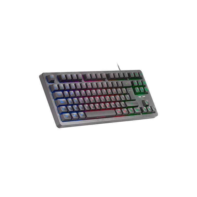 Spanische mechanische Hybrid-Tastatur F-Rgb Mk023Es Black Mars Gaming H-Mech Keyboard / Compact / Frgb Beleuchtung Image