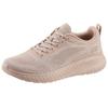 Sneaker SKECHERS "BOBS SQUAD CHAOS FACE OFF", Damen, Gr. 35, beige, Textil, sportlich, Schuhe, Freizeitschuh, Halbschuh, Schnürschuh mit Komfort-Innensohle