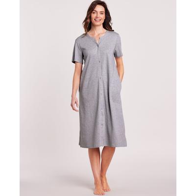 Appleseeds Women's Essential Knit Robe - Grey - S - Misses