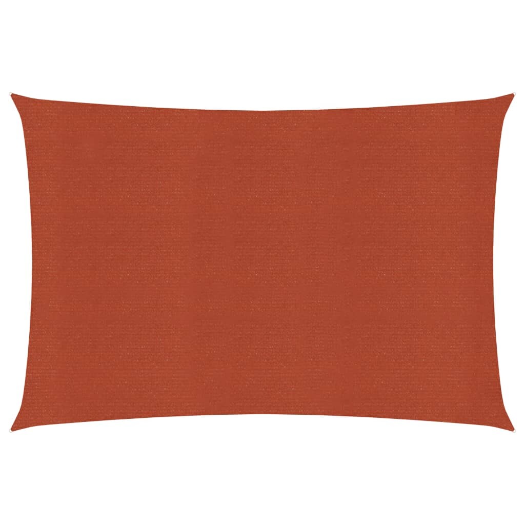 vidaXL Sonnensegel 160 g/m² Terrakottarot 3x5 m HDPE Image