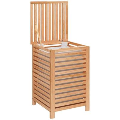 Vidaxl - Wäschekorb 45x45x65 cm Massivholz Nussbaum Image