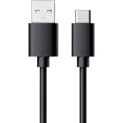 Realpower - USB-Kabel usb 2.0 usb-a Stecker, usb-c® Stecker 0.60 m Schwarz 255650 Image