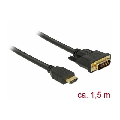 Delock - Kabel dvi 24+1 Stecker hdmi-a Stecker 1,5 m (85653)