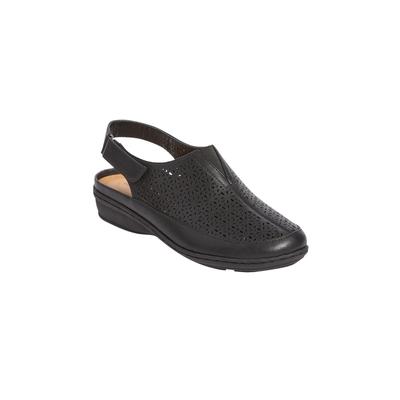 Wide Width Women's The Finny Sling by Comfortview in Black (Size 10 1/2 W)