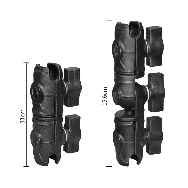 Verbund-Doppelsteckdose-Schwenkarm für die Konstruktion einer 1-Zoll-Kugelsockel, kompatibel mit RAM-Halterungen B, Größe 1 Zoll B Image